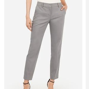 Express | Grey Mid-Rise Ankle Columnist Pant